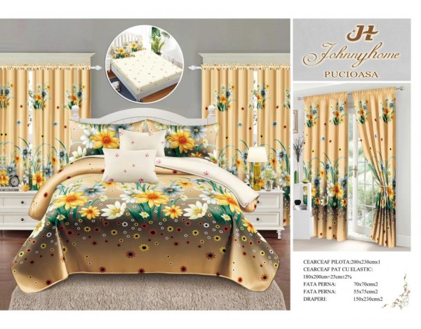 SET 8 PIESE LENJERIE CU DRAPERII DRA 10 SET 8 PIESE LENJERIE CU DRAPERII DRA 10